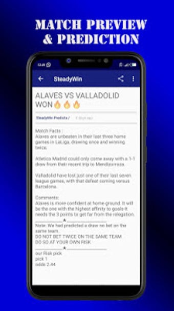 Image 1 for Steady Win- Sure football…