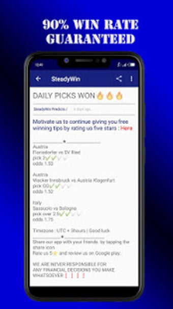 Image 3 for Steady Win- Sure football…