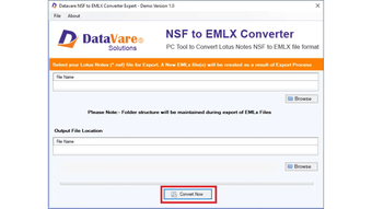 Image 0 for DataVare NSF to EMLX Conv…