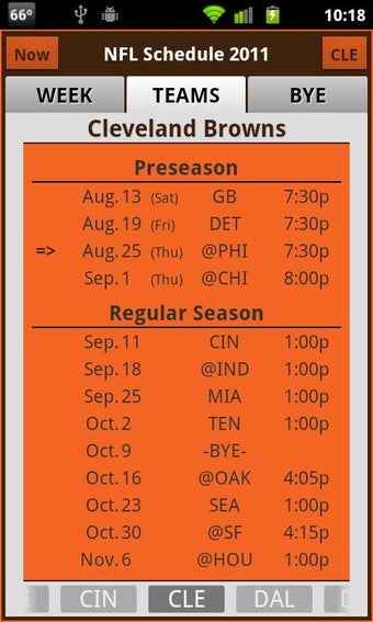 Imagen 2 para NFL Schedule 2011
