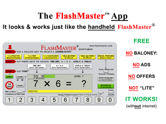 Image 3 for FlashMaster App--Math Fac…