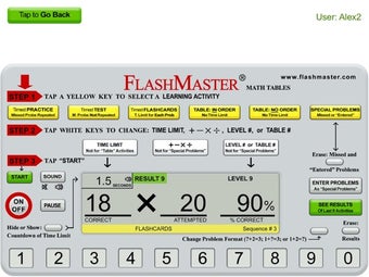 Image 1 for FlashMaster App--Math Fac…