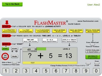 Image 1 for FlashMaster App--Math Fac…