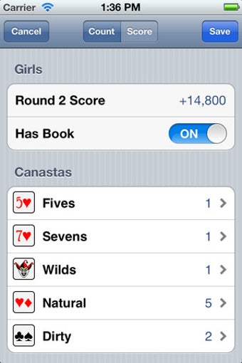 Image 2 for Triple Play Canasta Score…