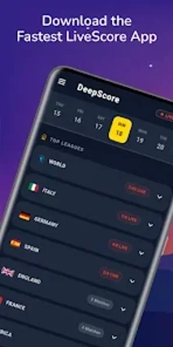 Image 0 for DeepScore: Live Scores  T…