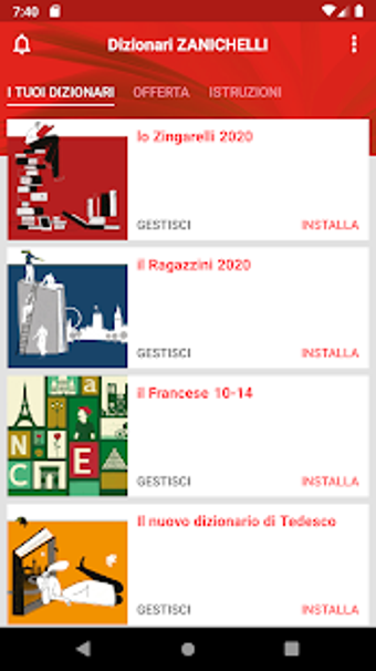 Image 2 for Dizionari ZANICHELLI