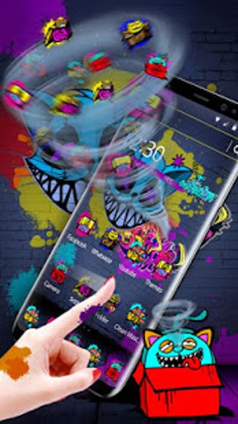 Image 3 for Cool Graffiti Cat Theme