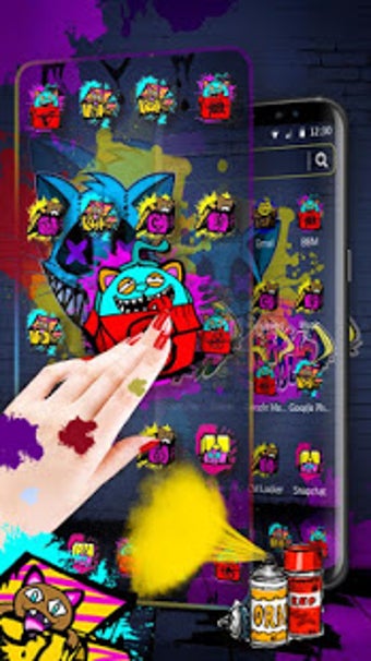 Imagen 2 para Cool Graffiti Cat Theme