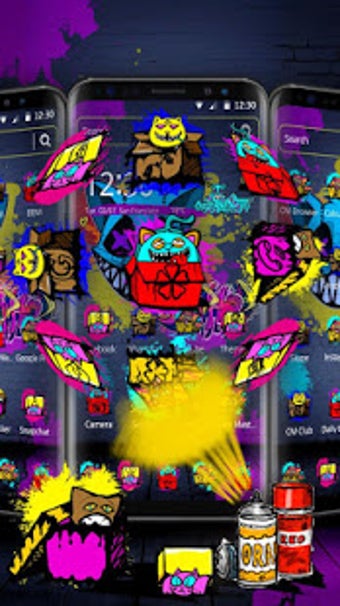 Imagen 1 para Cool Graffiti Cat Theme