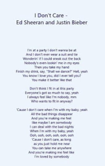 Image 0 for I Don't Care - Ed Sheeran…