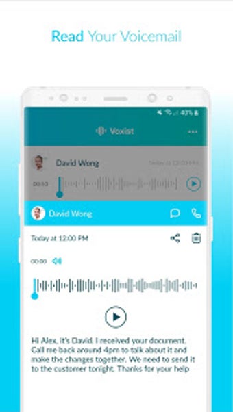 Image 2 for Voxist: Visual voicemail …