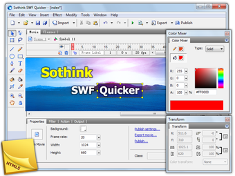 Image 0 for Sothink SWF Quicker