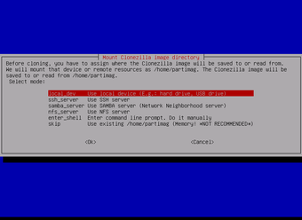 Image 0 for Clonezilla Live for Debia…
