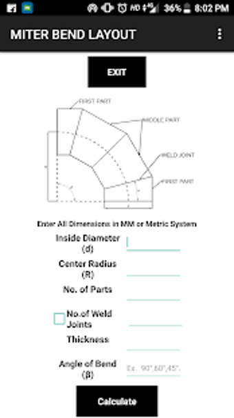 Image 0 for Miter Bend Layout