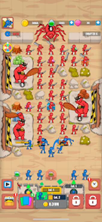 Image 0 for Stickman Merge - Idle Bat…