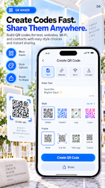 Image 0 for QR Scan Create And Home