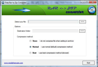 Image 0 for Free RAR to ZIP Converter