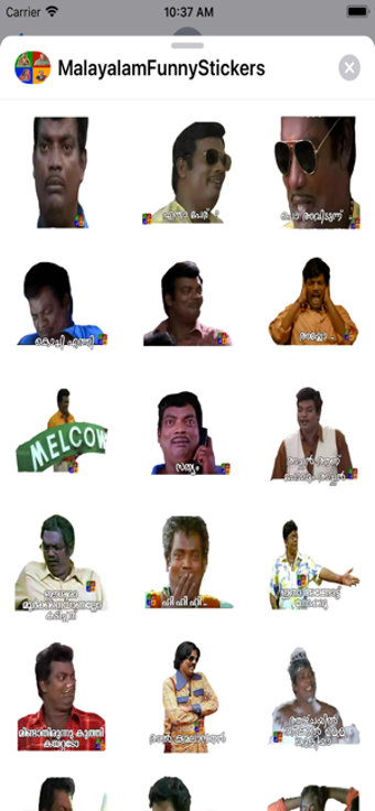 Image 2 for Malayalam Stickers New Pa…
