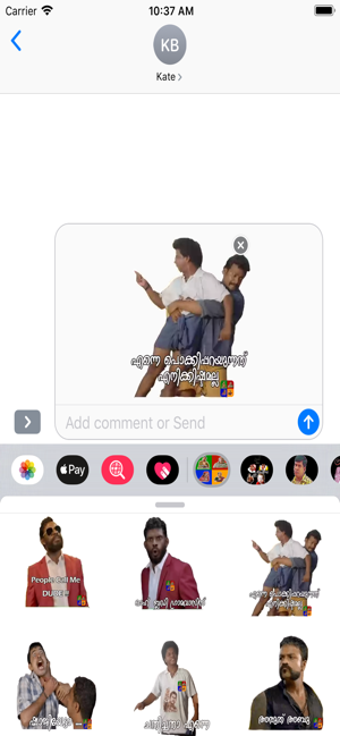 Image 3 for Malayalam Stickers New Pa…