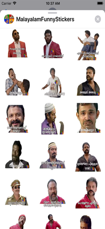 Image 0 for Malayalam Stickers New Pa…