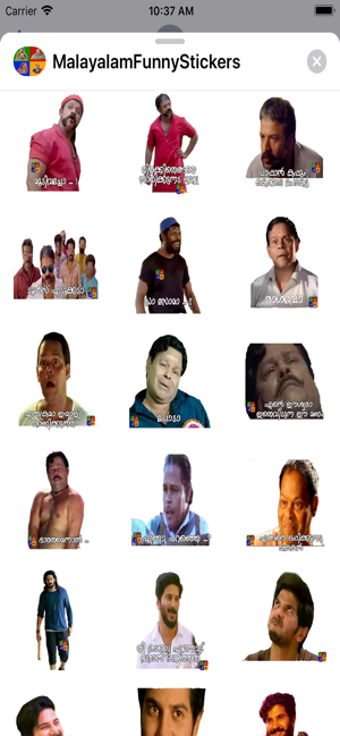 Image 1 for Malayalam Stickers New Pa…
