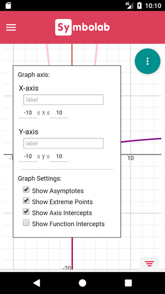 Imagen 0 para Symbolab Graphing Calcula…