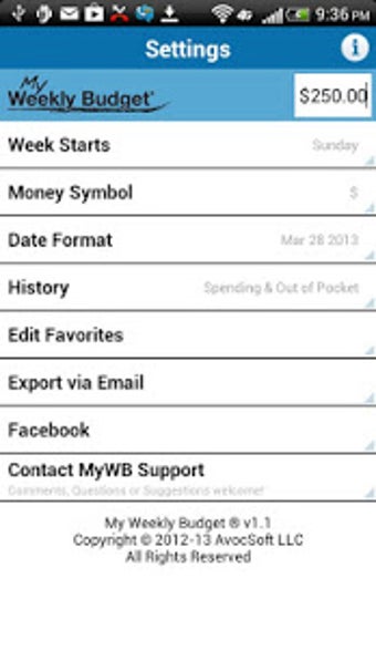 Image 2 for My Weekly Budget