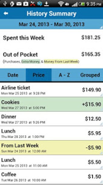 Image 1 for My Weekly Budget
