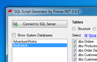 Image 0 for SQL Script Generator