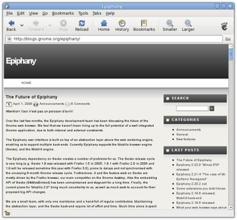 Image 0 for Epiphany for Linux