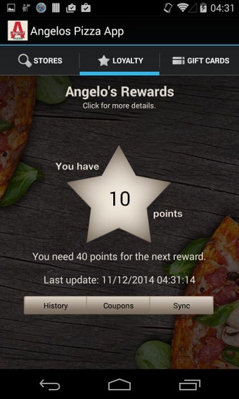 Image 1 for Angelos Pizza App