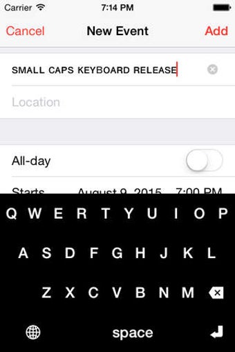 Image 0 for Smallcaps Keyboard