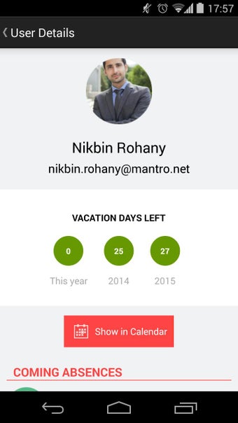 Image 1 for Vacation Tracker