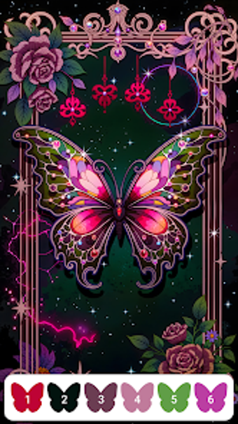 Image 0 for Rose Butterfly Color by N…