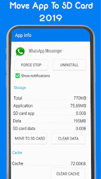 Imagen 2 para Move App To SD Card Pro