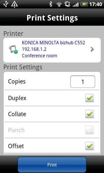Image 1 for PageScope Mobile
