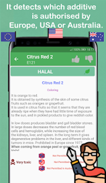 Image 0 for Scan Halal food: Additive…