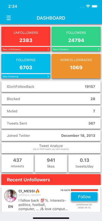 Image 3 for Unfollower Stats