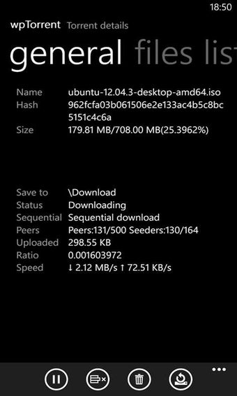 Imagen 2 para wpTorrent for Windows 10