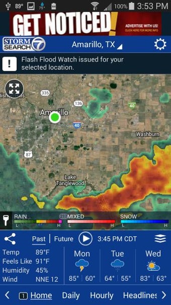 Image 1 for KVII ABC 7 Storm Search