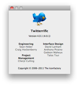 Image 0 for Twitterrific