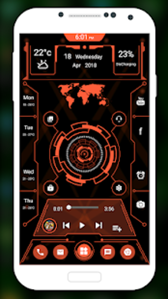 Image 1 for Futuristic Launcher Pro 2…