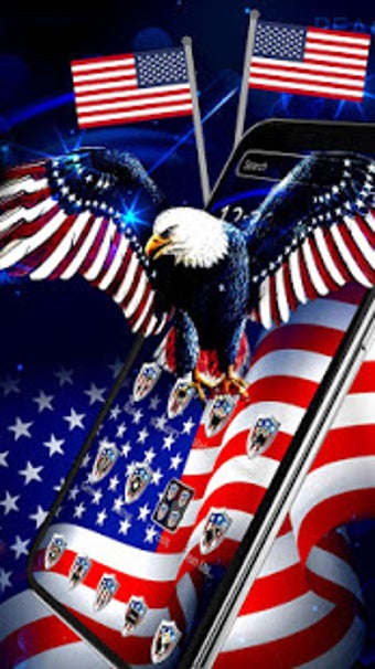 Image 3 for American Flag Eagle Theme