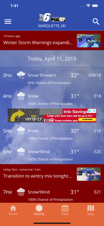 Image 1 for TV6 & FOX UP Weather