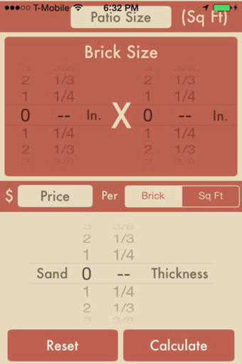 Image 0 for Brick Patio Calculator