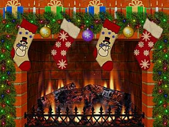 Image 0 for Christmas Decorated Firep…