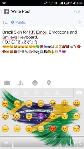Image 0 for Brazil Skin Emoji Keyboar…
