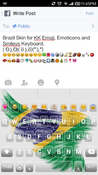 Image 1 for Brazil Skin Emoji Keyboar…