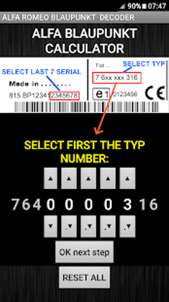 Imagen 0 para Blaupunkt Alfa Radio Code…