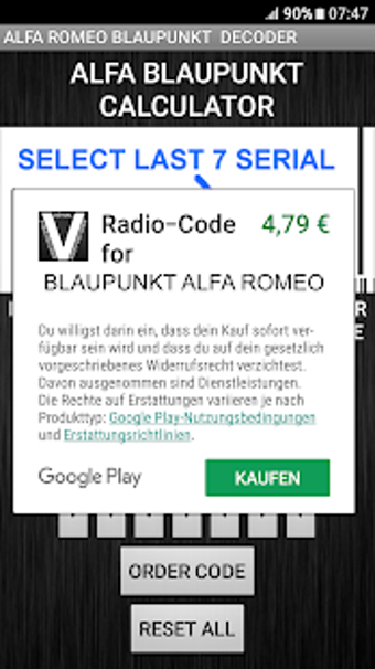 Imagen 3 para Blaupunkt Alfa Radio Code…